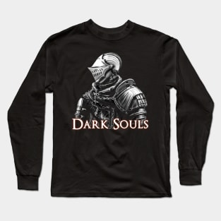 Dark Souls - Elite Knight - bw Long Sleeve T-Shirt